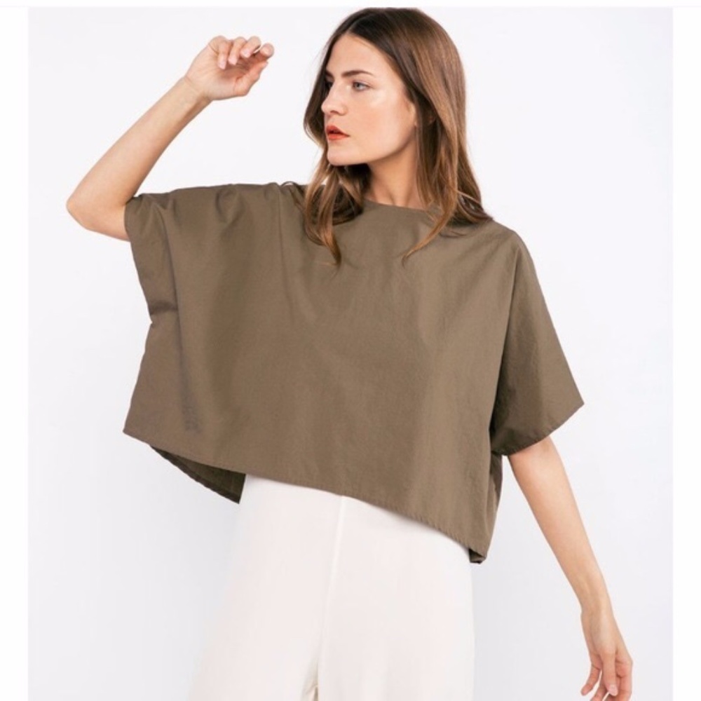 SOLD Elizabeth Suzann Linn tee in cotton poplin